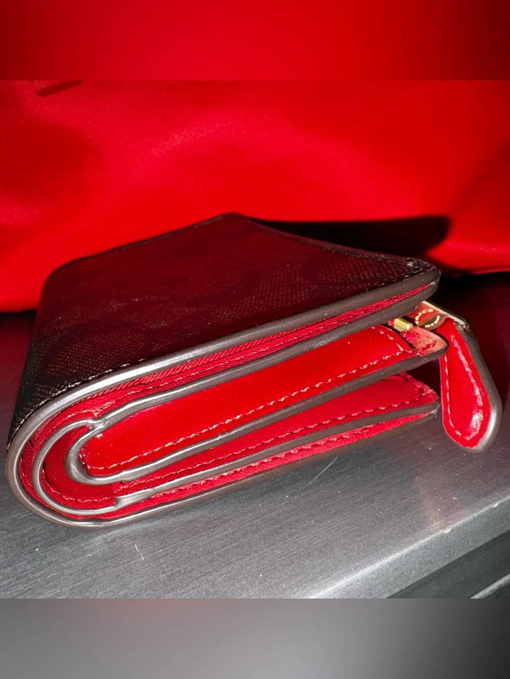 Coach signature coated